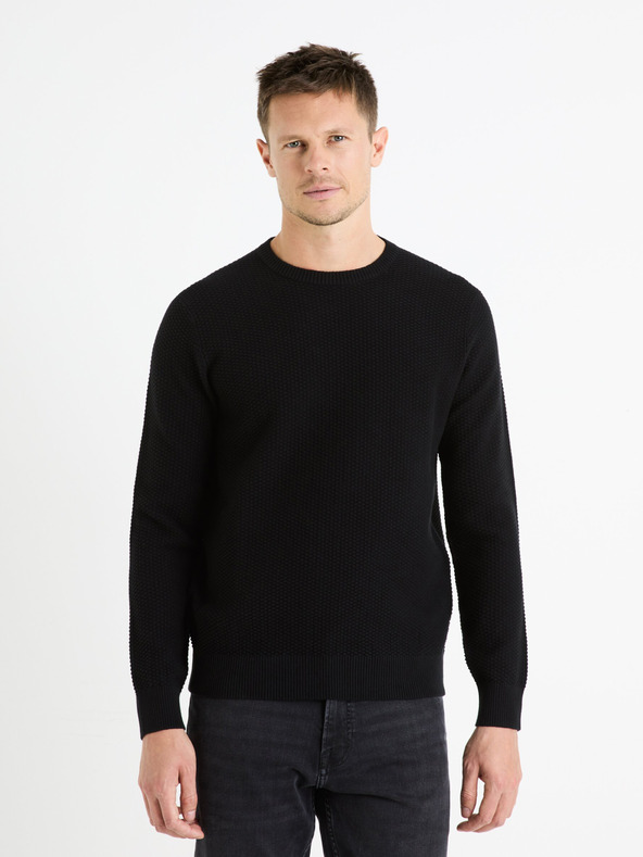 Celio Fenode Sweater Black