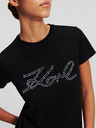 Karl Lagerfeld Rhinestone Logo T-shirt