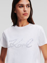 Karl Lagerfeld Rhinestone Logo T-shirt