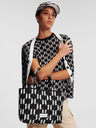 Karl Lagerfeld Monogram Knit Handbag