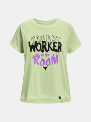 Under Armour UA Project Rock Hwitr SS Kids T-shirt