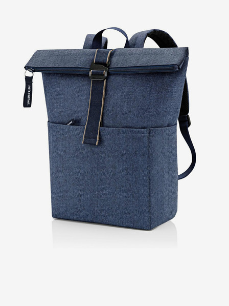 Reisenthel Rolltop Herringbone Dark Blue Backpack