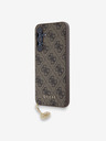 Guess 4G Charm Zadní Kryt pro Samsung Galaxy A55 Brown Phone case