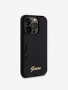 Guess Sequin Script Logo Zadní Kryt pro iPhone 14 Pro Max Black Phone case