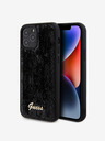 Guess Sequin Script Logo Zadní Kryt pro iPhone 12/12 Pro Black Phone case