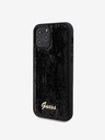 Guess Sequin Script Logo Zadní Kryt pro iPhone 12/12 Pro Black Phone case