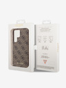 Guess 4G Charm Zadní Kryt pro Samsung Galaxy S23 Ultra Brown Phone case