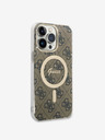 Guess IML 4G MagSafe Zadní Kryt pro iPhone 14 Pro Max Brown Phone case