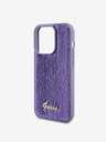 Guess Sequin Script Logo Zadní Kryt pro iPhone 15 Pro Max Purple Phone case