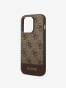 Guess PU 4G Stripe Zadní Kryt pro iPhone 14 Pro Max Brown Phone case