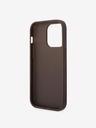 Guess PU 4G Stripe Zadní Kryt pro iPhone 14 Pro Max Brown Phone case