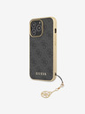 Guess 4G Charm Zadní Kryt pro iPhone 13 Pro Max Grey Phone case