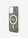 Guess IML 4G MagSafe Zadní Kryt pro iPhone 15 Brown Phone case