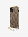 Guess 4G Charm Zadní Kryt pro iPhone 14 Brown Phone case