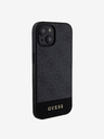 Guess PU 4G Stripe MagSafe Zadní Kryt pro iPhone 15 Black Phone case