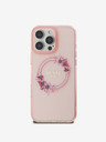 Guess IML Flowers Ring MagSafe Zadní Kryt pro iPhone 16 Pro Pink Phone case