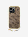 Guess 4G Charm Zadní Kryt pro iPhone 14 Pro Max Brown Phone case