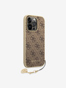 Guess 4G Charm Zadní Kryt pro iPhone 14 Pro Max Brown Phone case