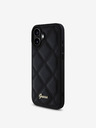 Guess PU Leather Quilted Zadní Kryt pro iPhone 16 Plus Black Phone case