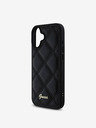 Guess PU Leather Quilted Zadní Kryt pro iPhone 16 Plus Black Phone case