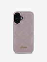 Guess PU Leather Quilted Zadní Kryt pro iPhone 16 Pink Phone case