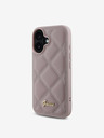 Guess PU Leather Quilted Zadní Kryt pro iPhone 16 Pink Phone case