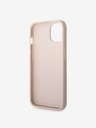 Guess PU 4G Metal Logo Zadní Kryt pro iPhone 14 Pink Phone case