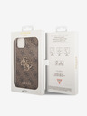 Guess PU 4G Metal Logo iPhone 14 Plus Brown Phone case