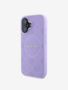 Guess Saffiano Peony Stamp MagSafe Phone 16 Purple Phone case