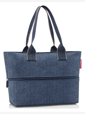 Reisenthel Shopper E1 Herringbone Dark Blue bag