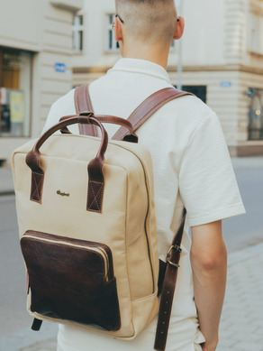 Bagind Kampus Canvas Laté Backpack