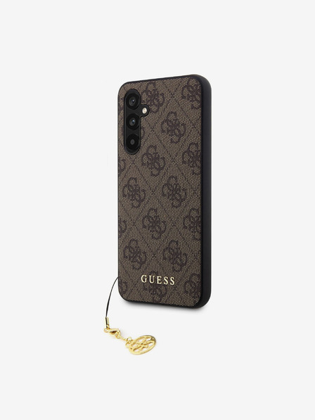 Guess 4G Charm Zadní Kryt pro Samsung Galaxy S23 FE Brown Phone case