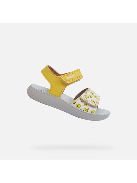 Geox Κίτρινα σανδάλια κοριτσιών Geox Lightfloppy