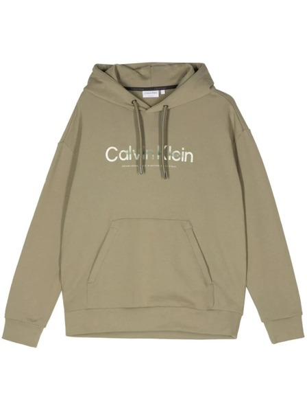 Calvin Klein Ανδρικό πράσινο φούτερ με κουκούλα Calvin Klein Diffused