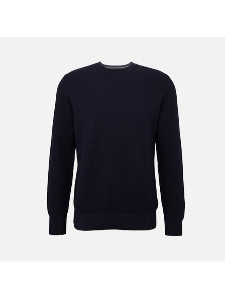Geox Σκούρο μπλε ανδρικό πουλόβερ Geox Knit