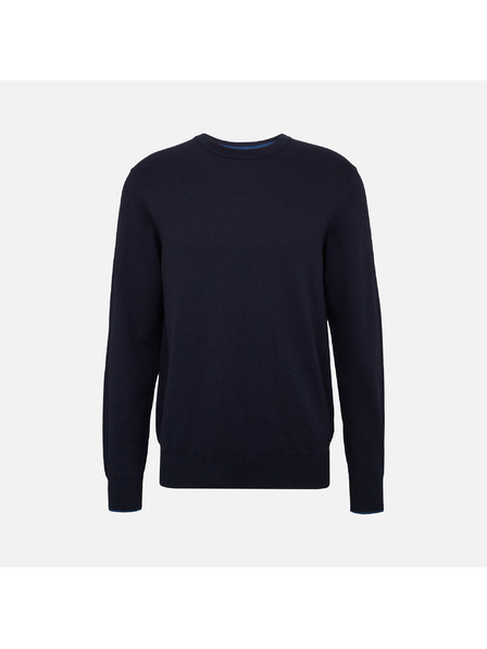 Geox Σκούρο μπλε ανδρικό πουλόβερ Geox Knit