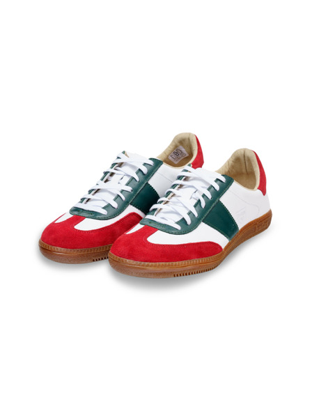 BOTAS *** Γυναικεία δερμάτινα αθλητικά παπούτσια / sneakers κόκκινα-πράσινα-λευκά Botas Iconic Mexiko 68