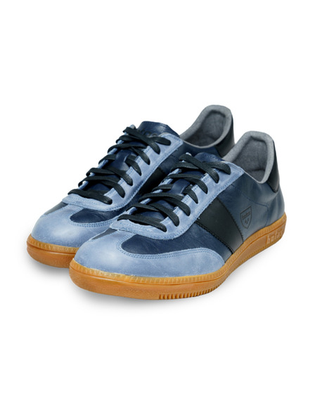 BOTAS *** Γυναικεία δερμάτινα αθλητικά παπούτσια / sneakers μπλε Botas Iconic