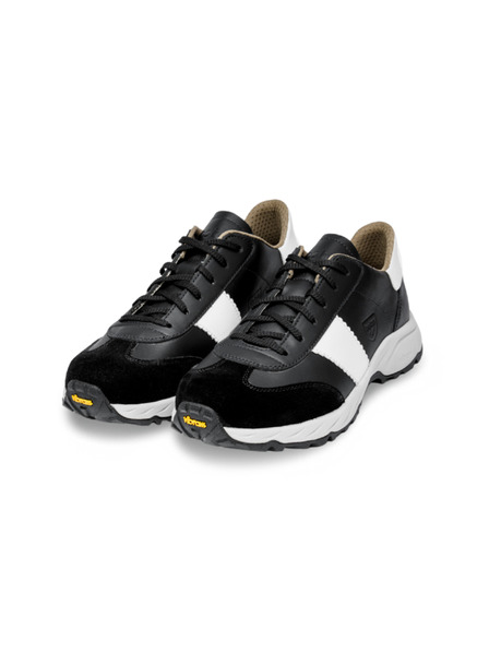 BOTAS *** Γυναικεία δερμάτινα outdoor αθλητικά παπούτσια / sneakers μαύρα-λευκά Botas Nordic Black