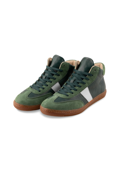 BOTAS *** Γυναικεία δερμάτινα αθλητικά παπούτσια / sneakers πράσινα Botas Iconic High Green