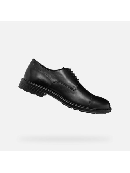 Geox Μαύρα ανδρικά παπούτσια ντυσίματος Geox Walk Pleasure