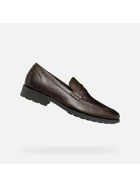 Geox Σκούρα καφέ ανδρικά μοκασίνια Geox Walk Pleasure F