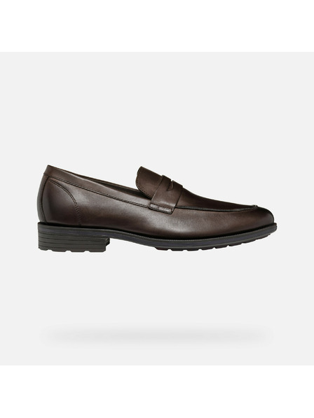 Geox Σκούρα καφέ ανδρικά μοκασίνια Geox Walk Pleasure F