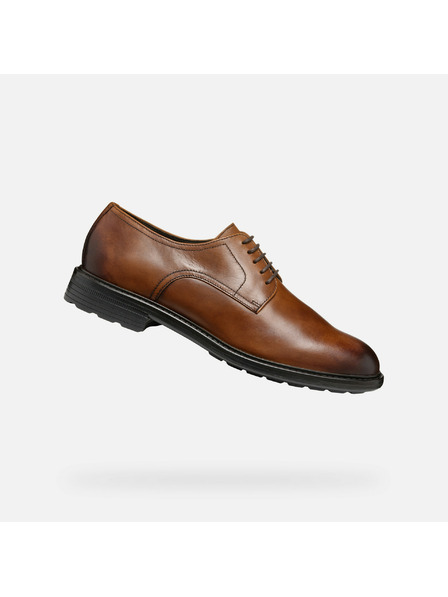 Geox Καφέ ανδρικά παπούτσια ντυσίματος Geox Walk Pleasure