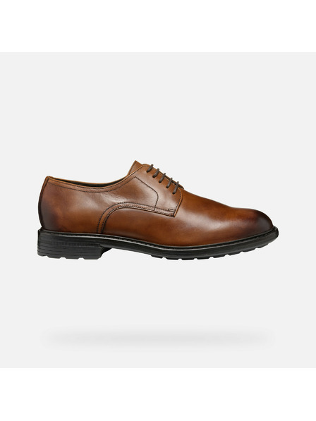 Geox Καφέ ανδρικά παπούτσια ντυσίματος Geox Walk Pleasure
